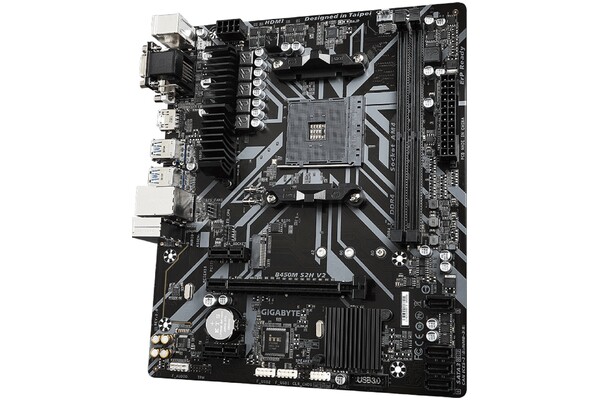Płyta główna GIGABYTE B450MS2H V2 Socket AM4 AMD B450 DDR4 microATX
