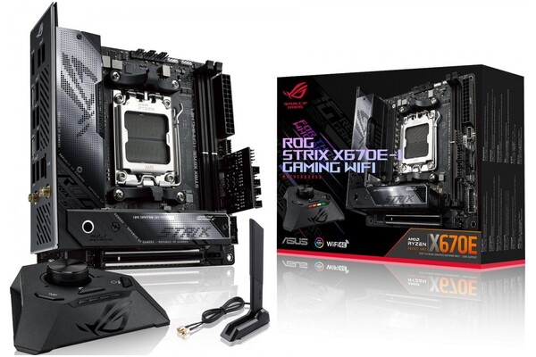 Płyta główna ASUS X670E-I Rog Strix Gaming WiFi Socket AM5 AMD X670E DDR5 Mini-ITX