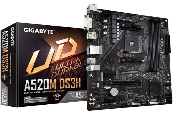 Płyta główna GIGABYTE A520MDS3H V2 Socket AM4 AMD A520 DDR4 microATX