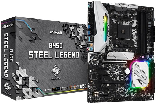 Płyta główna ASrock B450 Steel Legend Socket AM4 AMD B450 DDR4 ATX
