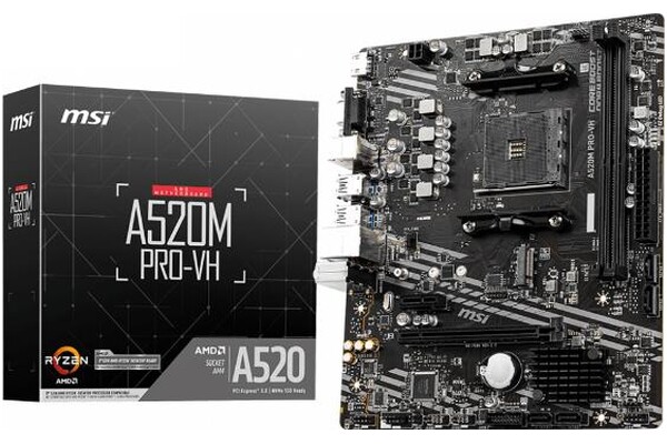 Płyta główna MSI A520M Pro-VH Socket AM4 AMD A520 DDR4 microATX