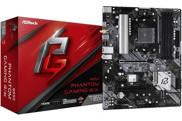 Płyta główna ASrock B550 Phantom Gaming 4/AC Socket AM4 AMD B550 DDR4 ATX