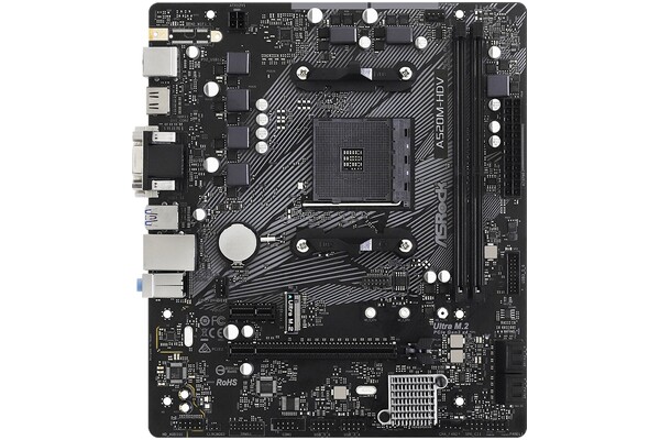 Płyta główna ASrock A520M -HDV Socket AM4 AMD A520 DDR4 microATX