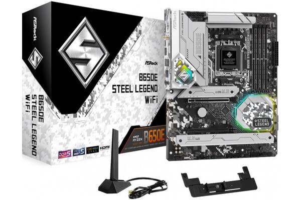 Płyta główna ASrock B650E Steel Legend WiFi Socket AM5 AMD B650 DDR5 ATX