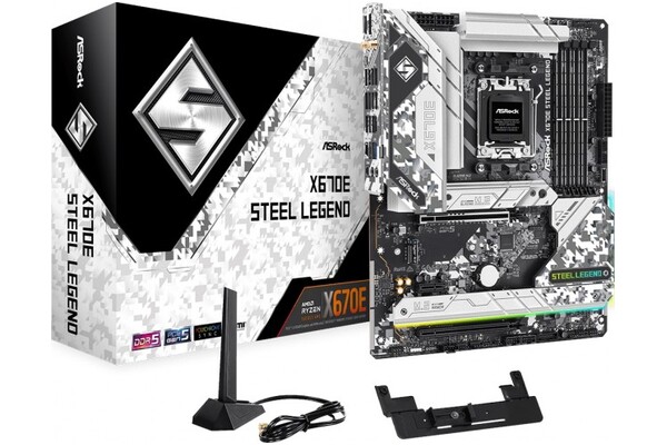 Płyta główna ASrock X670E Steel Legend Socket AM5 AMD X670 DDR5 ATX