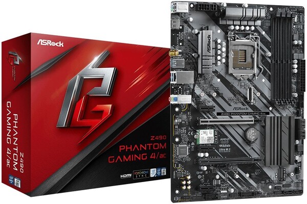 Płyta główna ASrock Z490 Phantom Gaming 4/AC Socket 1200 Intel Z490 DDR4 ATX