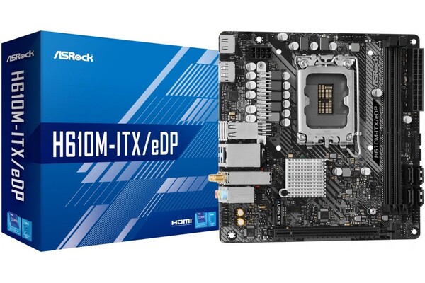 Płyta główna ASrock H610M ITX/EDP Socket 1700 Intel H610 DDR4 Mini-ITX