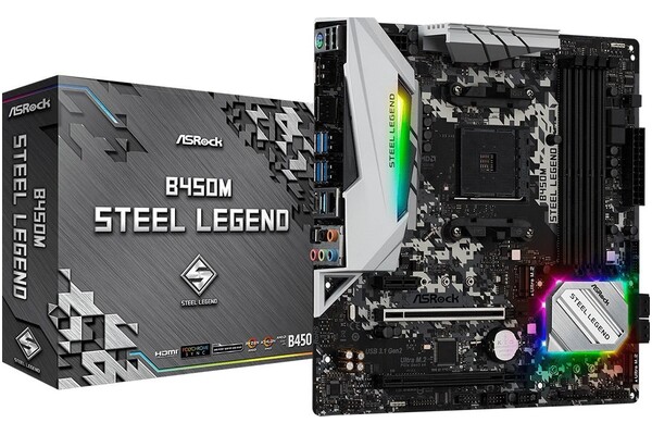 Płyta główna ASrock B450M Steel Legend Socket AM4 AMD B450 DDR4 microATX
