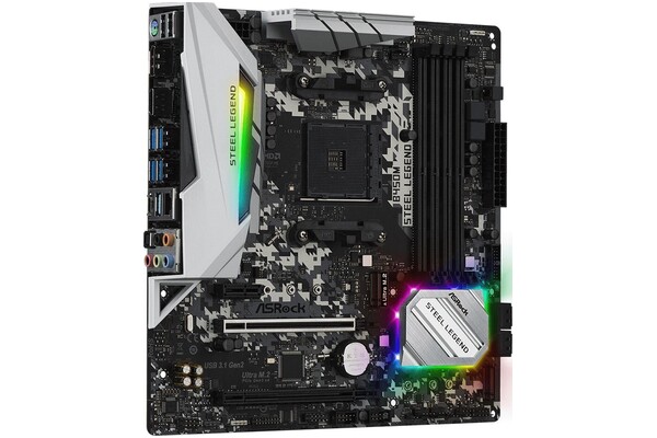 Płyta główna ASrock B450M Steel Legend Socket AM4 AMD B450 DDR4 microATX