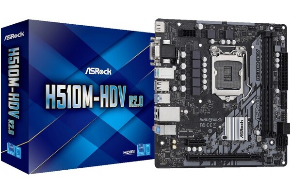 Płyta główna ASrock H510M -HDV R2.0 Socket 1200 Intel H510 DDR4 microATX