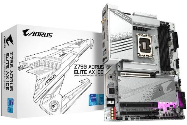 Płyta główna GIGABYTE Z790 Aorus Elite AX Ice Socket 1700 Intel Z790 DDR5 ATX