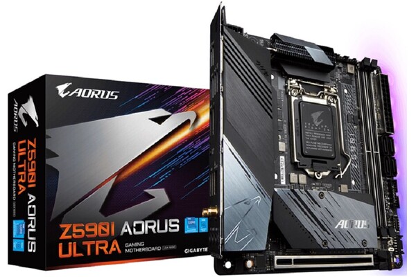 Płyta główna GIGABYTE Z590I Aorus Ultra Socket 1200 Intel Z590 DDR4 Mini-ITX