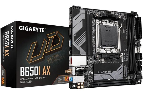 Płyta główna GIGABYTE B650IAX Socket AM5 AMD B650 DDR5 Mini-ITX