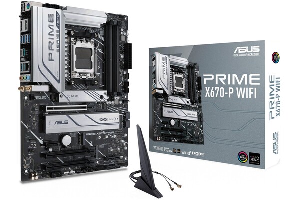 Płyta główna ASUS X670-P Prime WiFi Socket AM5 AMD X670 DDR5 ATX