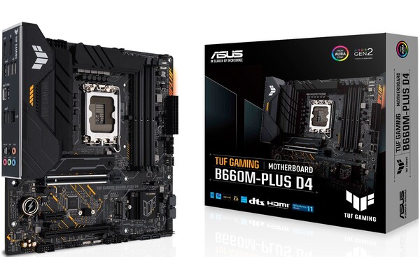 Płyta główna ASUS B660M Plus TUF Gaming D4 Socket 1700 Intel B660 DDR4 microATX
