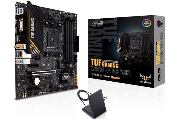 Płyta główna ASUS A520M Plus TUF Gaming WiFi Socket AM4 AMD A520 DDR4 microATX