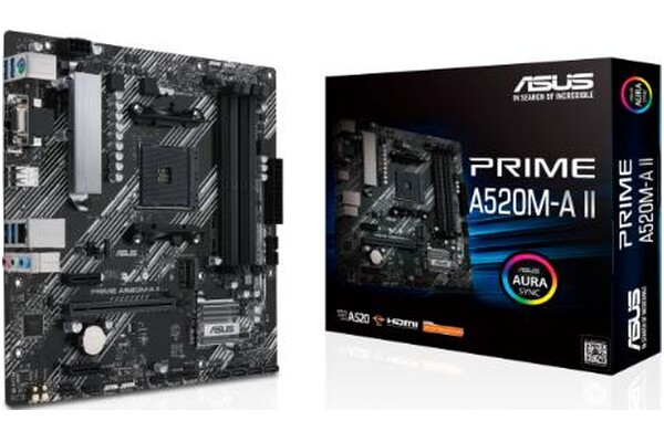 Płyta główna ASUS A520M-A Prime II Socket AM4 AMD A520 DDR4 microATX