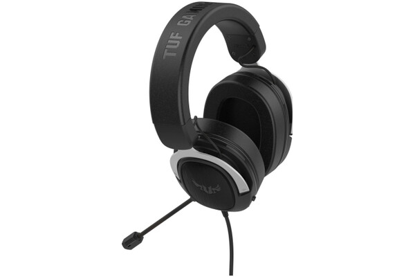 Słuchawki ASUS TUF Gaming H3 Nauszne Przewodowe srebrny