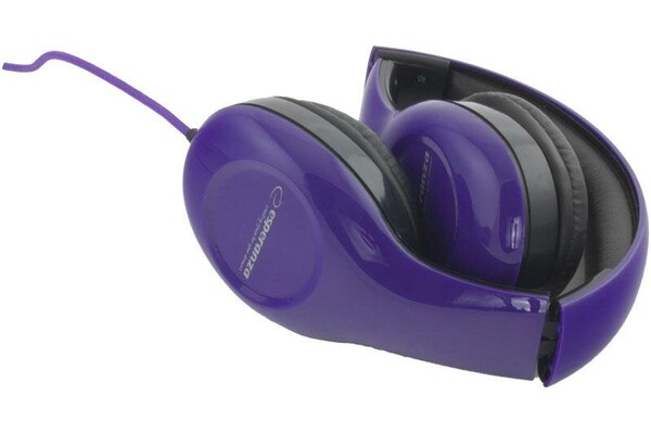 Słuchawki Esperanza EH138V Soul Nauszne Przewodowe fioletowy