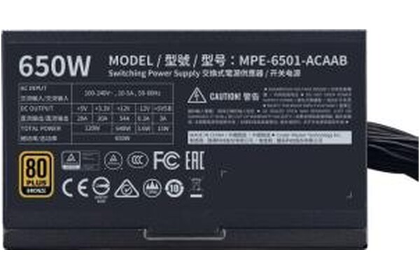 COOLER MASTER MPE-6501-ACAAB-EU MWE V2 650W ATX