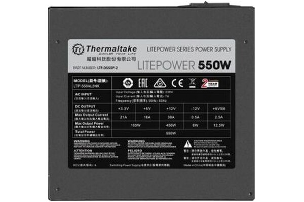 Thermaltake Litepower II Black 550W ATX