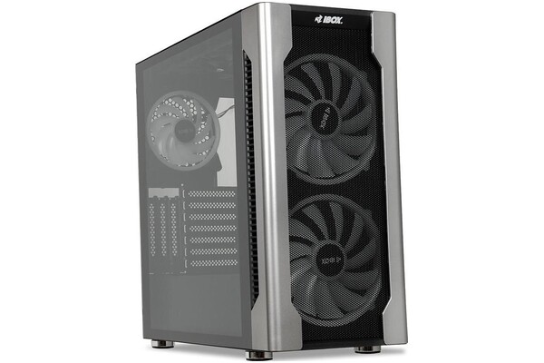 Obudowa PC iBOX Chiron ZH68 Midi Tower czarno-srebrny