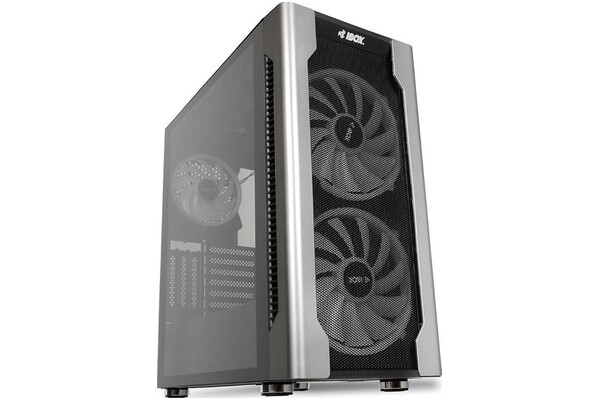 Obudowa PC iBOX Chiron ZH68 Midi Tower czarno-srebrny