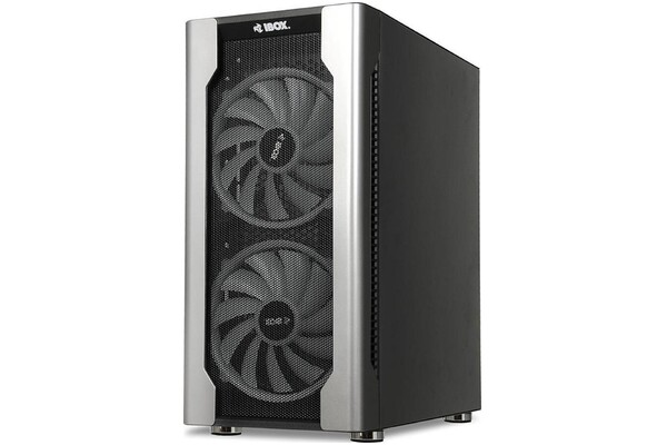Obudowa PC iBOX Chiron ZH68 Midi Tower czarno-srebrny