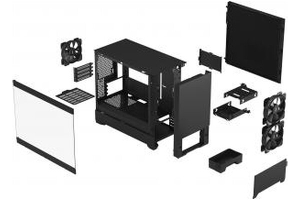 Obudowa PC Fractal Design Pop Mini Silent TG Mini Tower czarny