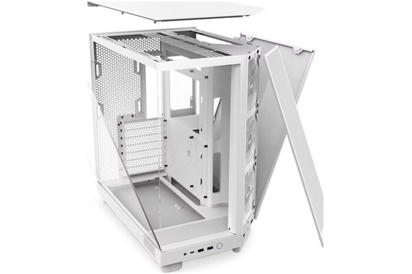 Obudowa PC NZXT H61F Flow Midi Tower biały