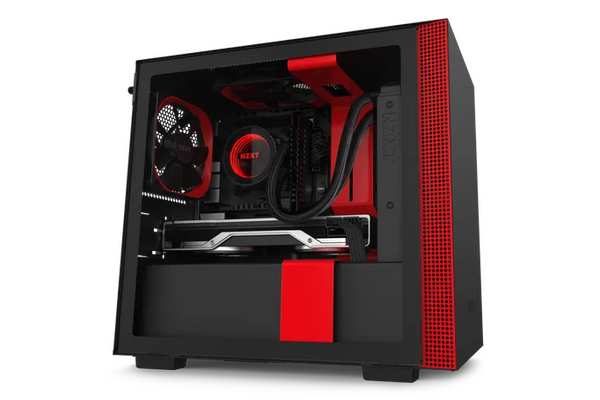 Obudowa PC NZXT H210B Mini Tower czarno-czerwony