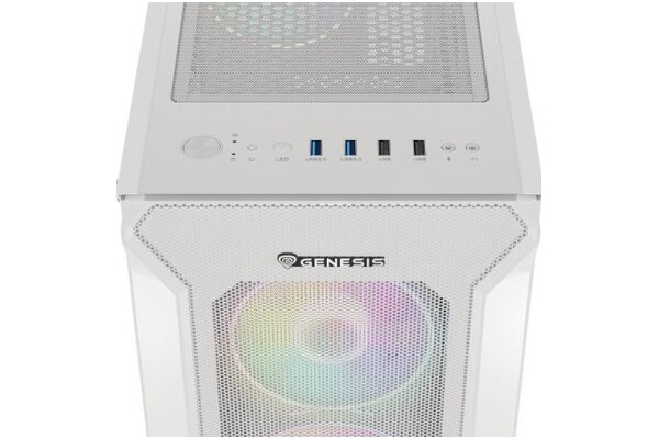 Obudowa PC Genesis Irid 505 V2 Midi Tower biały
