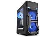 Obudowa PC Sharkoon VG7W Midi Tower czarno-niebieski