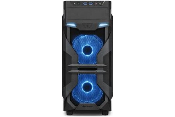 Obudowa PC Sharkoon VG7W Midi Tower czarno-niebieski