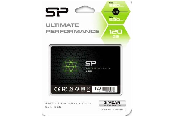 Dysk wewnętrzny Silicon Power S56 Slim SSD SATA (2.5") 120GB