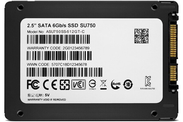 Dysk wewnętrzny Adata SU750 Ultimate SSD SATA (2.5") 512GB