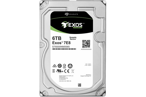 Dysk wewnętrzny Seagate ST6000NM002A Exos HDD SATA (3.5") 6TB
