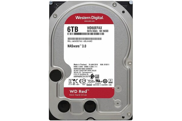Dysk wewnętrzny WD WD60EFAX Red HDD SATA (3.5") 6TB