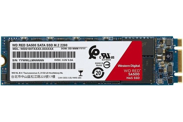 Dysk wewnętrzny WD SA500 Red SSD M.2 NVMe 2TB