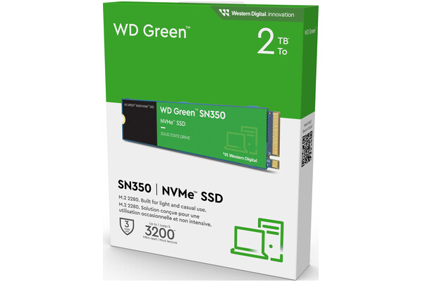 Dysk wewnętrzny WD SN350 Green SSD M.2 NVMe 2TB