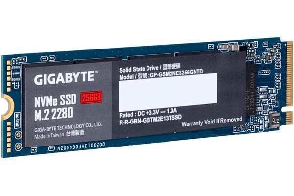 Dysk wewnętrzny GIGABYTE GPGSM2NE3256GNTD SSD M.2 NVMe 256GB