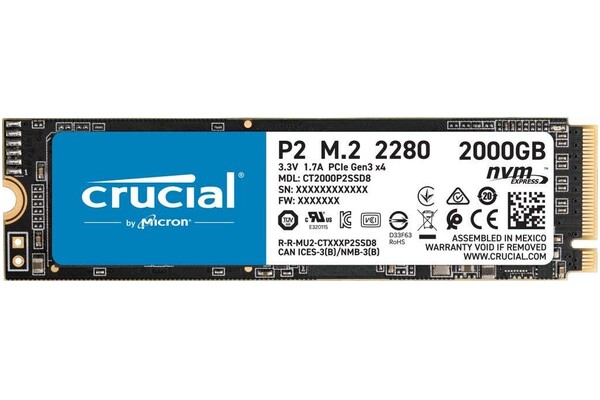 Dysk wewnętrzny Crucial P2 SSD M.2 NVMe 2TB