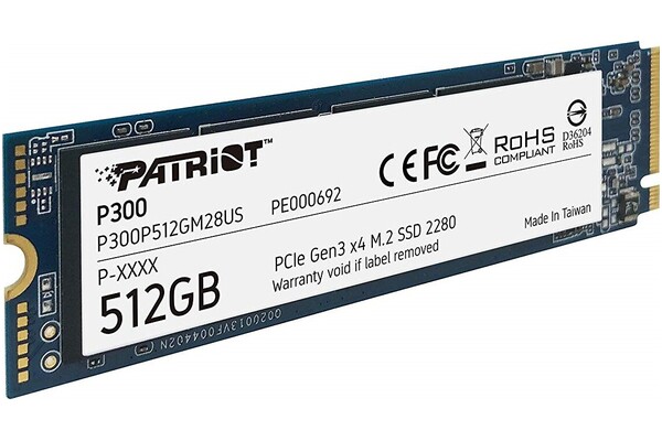 Dysk wewnętrzny Patriot P300 SSD M.2 NVMe 512GB