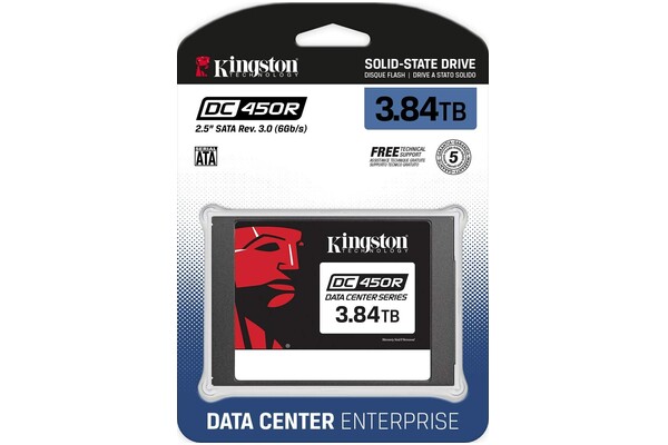 Dysk wewnętrzny Kingston DC450R SSD SATA (2.5") 3.8TB