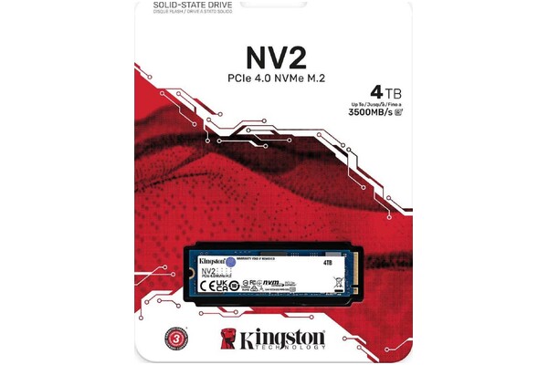 Dysk wewnętrzny Kingston NV2 SSD M.2 NVMe 4TB