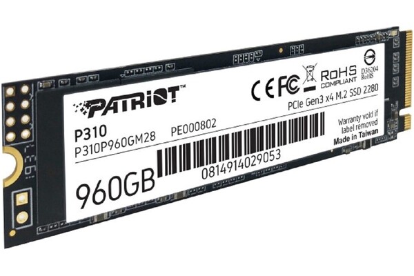 Dysk wewnętrzny Patriot P310 SSD M.2 NVMe 960GB