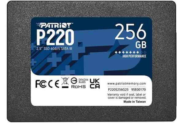 Dysk wewnętrzny Patriot P220 SSD SATA (2.5") 256GB