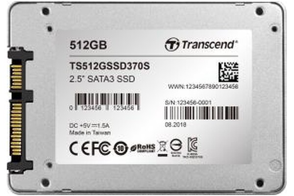 Dysk wewnętrzny Transcend TS512GSSD370S SSD370S SSD SATA (2.5") 512GB