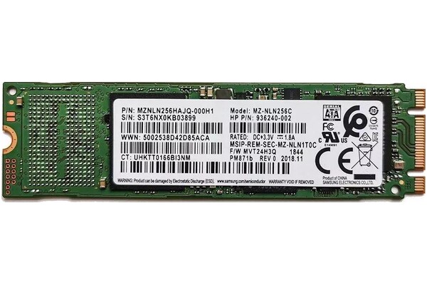 Dysk wewnętrzny Samsung PM871B SSD M.2 NVMe 256GB