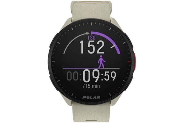 Smartwatch Polar Pacer kremowy